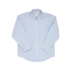 Dean's List Dress Shirt - Buckhead Blue Mini Check - FINAL SALE