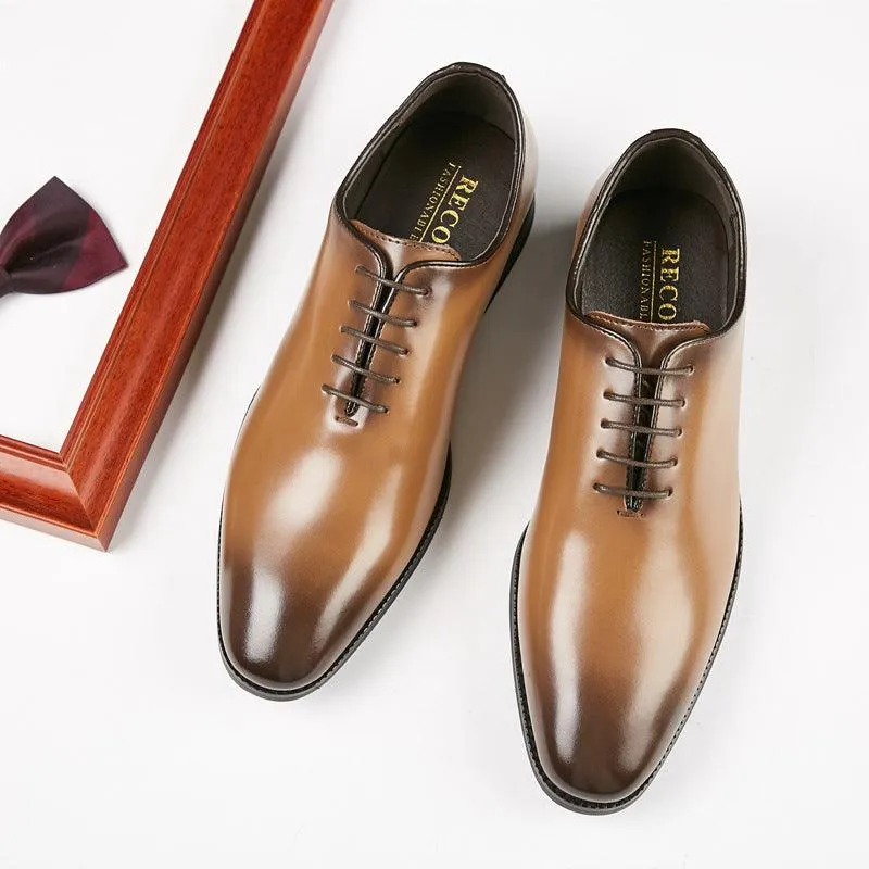 New Leather Hand-polished Business Shoes Men's